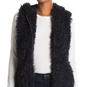 Tommy Faux Fur Hooded Vest